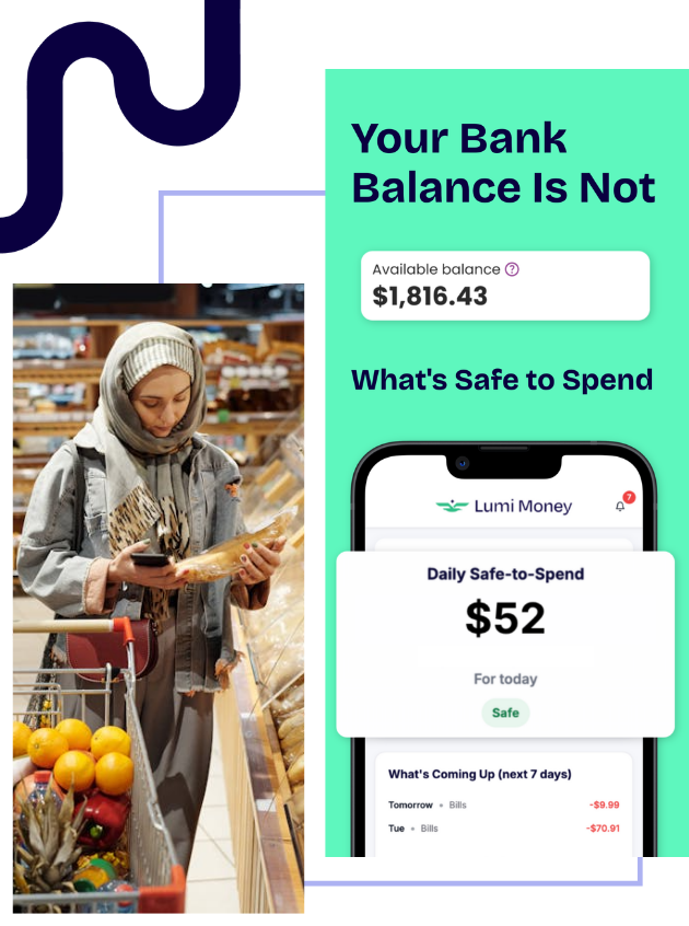 lumi money - your bank balance isnt whats safe to spend